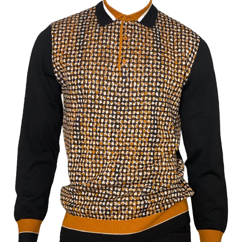 Soft Knitwear Cigar Couture "Vango" Sweater (Black/Gold) 308