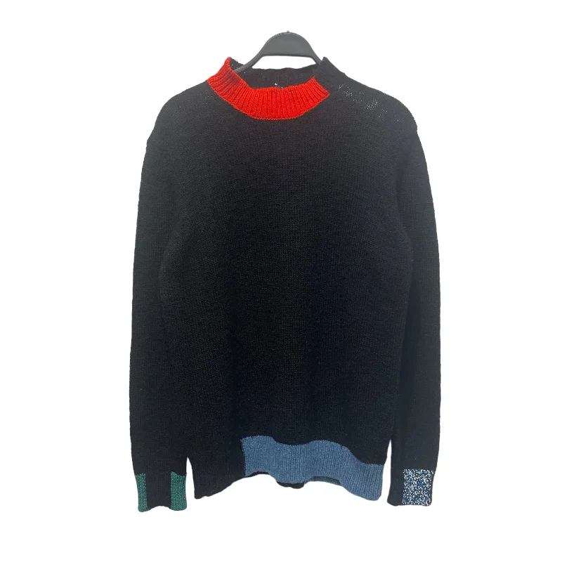 Boutique Recommendation RAF SIMONS/Sweater/XL/Wool/BLK/2015 COLORBLOCK