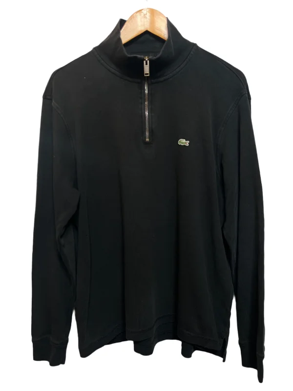 Relaxed Dresses Lacoste Black Quarter Zip (Size L)