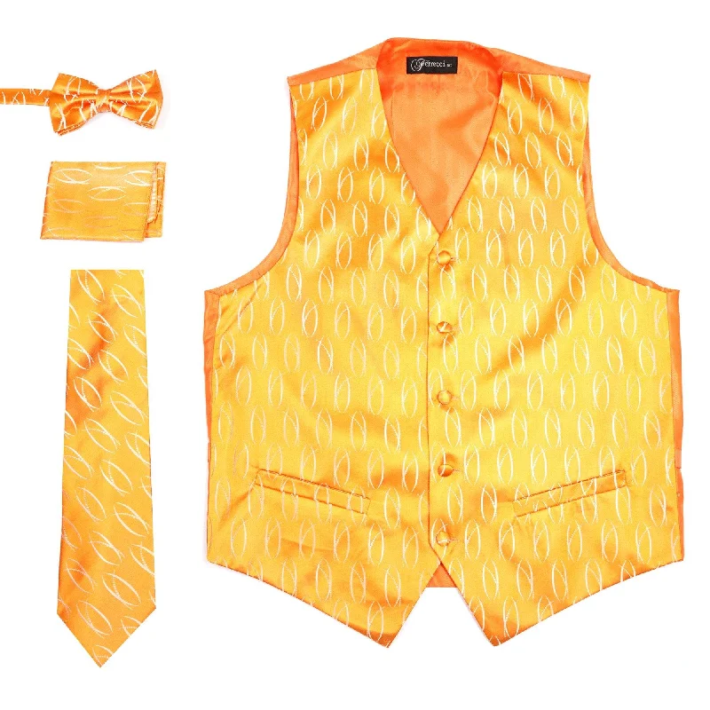 End Of The Year Ferrecci Mens PV100 - Orange Vest Set