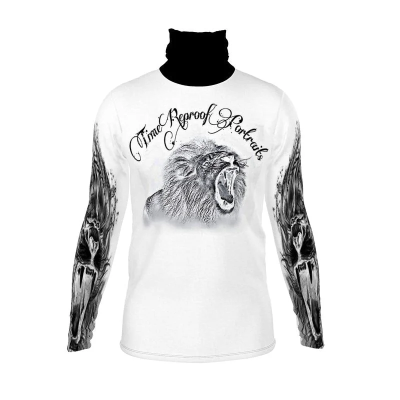 Timeless Outfits TRP Logo 01-05 Men's Designer Slim Fit Turtleneck Sweatshirt