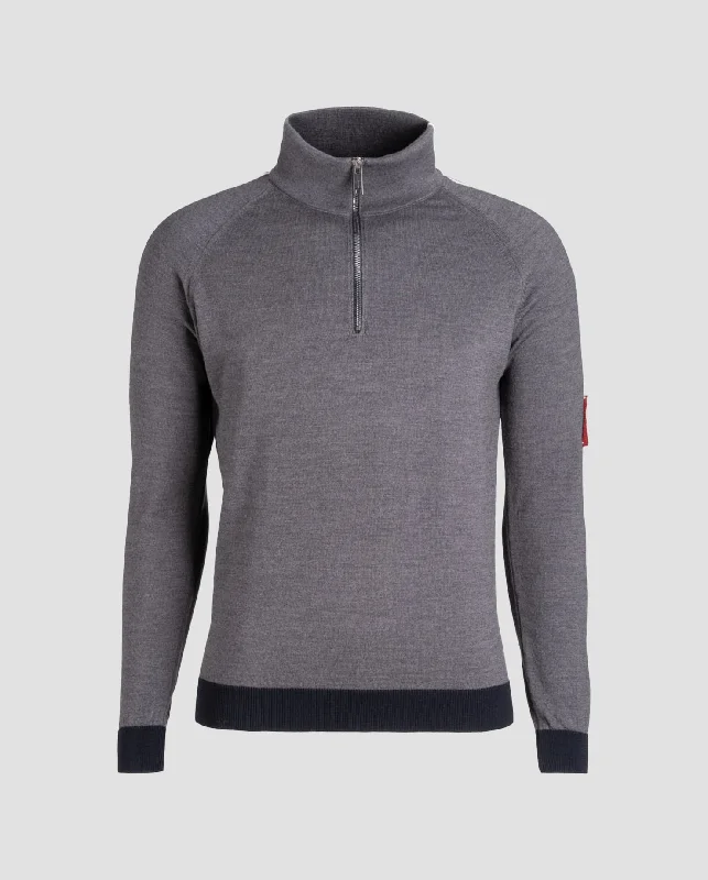 Minimal Style Zip Sweater