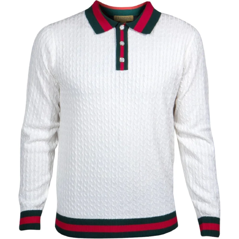 Urban Comfort Prestige "highrise3.0" Polo (White/Red/Green) 474