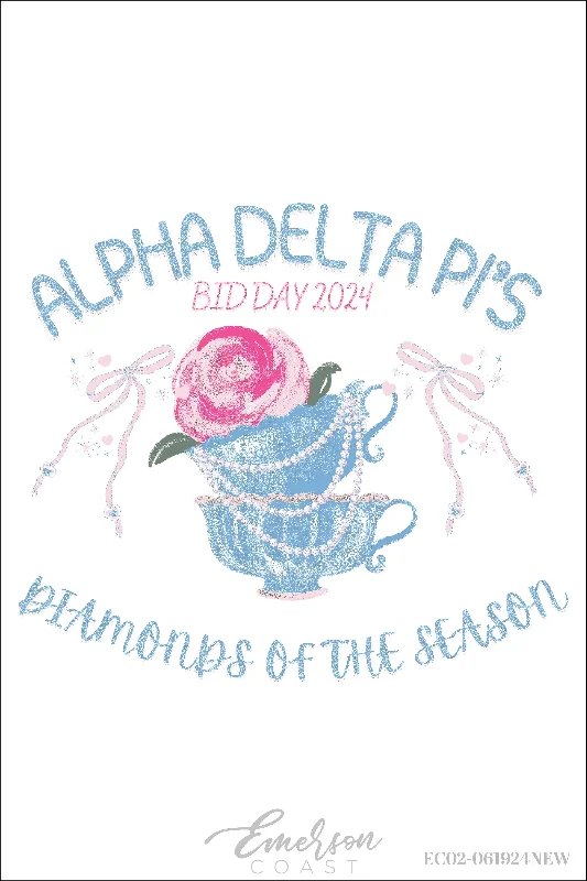 Alpha Delta Pi Diamonds Of The Season Bid Day Tee