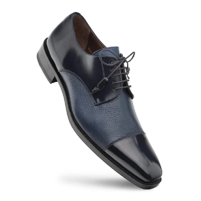 Integrated Design Mezlan Soka Blue Cap Toe Shoes