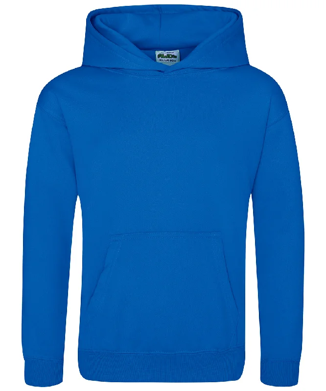 Bright Colors Royal Blue - Kids sports polyester hoodie