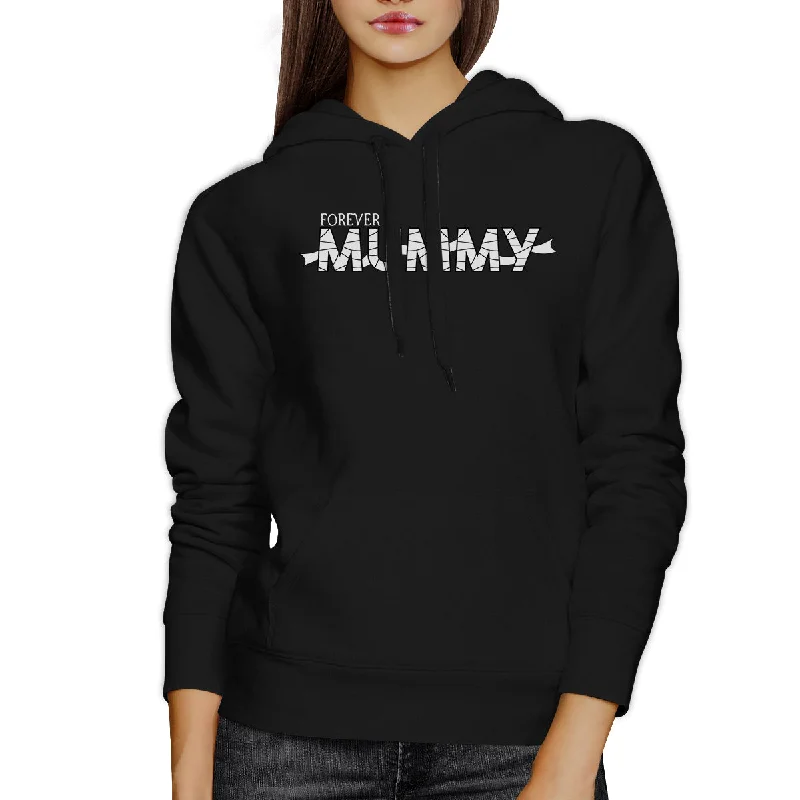 Urban Sense Forever Mummy Black Hoodie