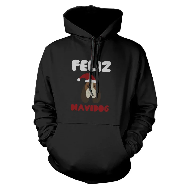 Urban Style Feliz Navidog Beagle Hoodie Christmas Sweatshirt For Dog Lovers