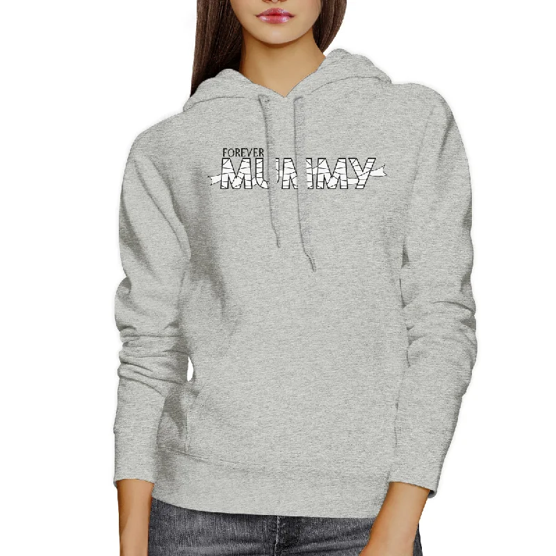 Double-sided Wear Forever Mummy Grey Hoodie