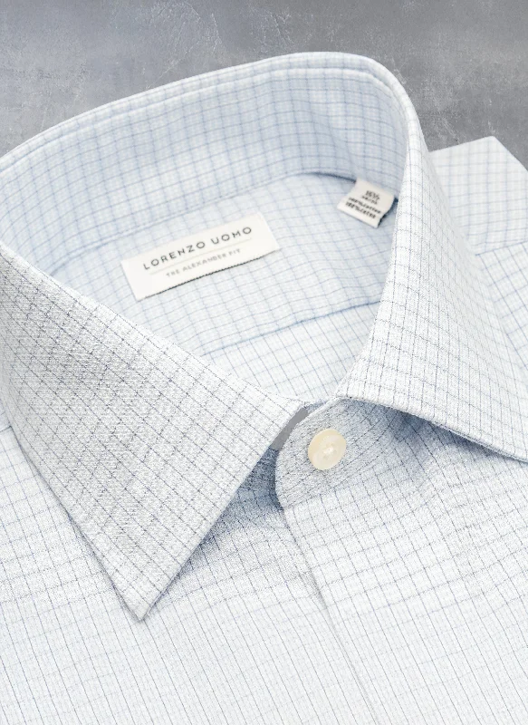 Casual Chic Wear Alexander in Light Blue Check Shirt