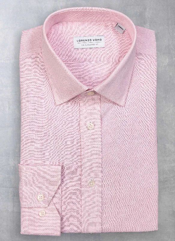 Sports And Leisure Alexander in “Mille Punte” Light Pink Linen Shirt