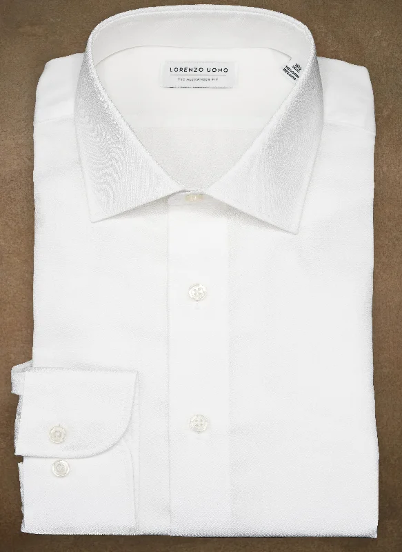 Soft Wear Alexander in White Nano Diamond Shirt