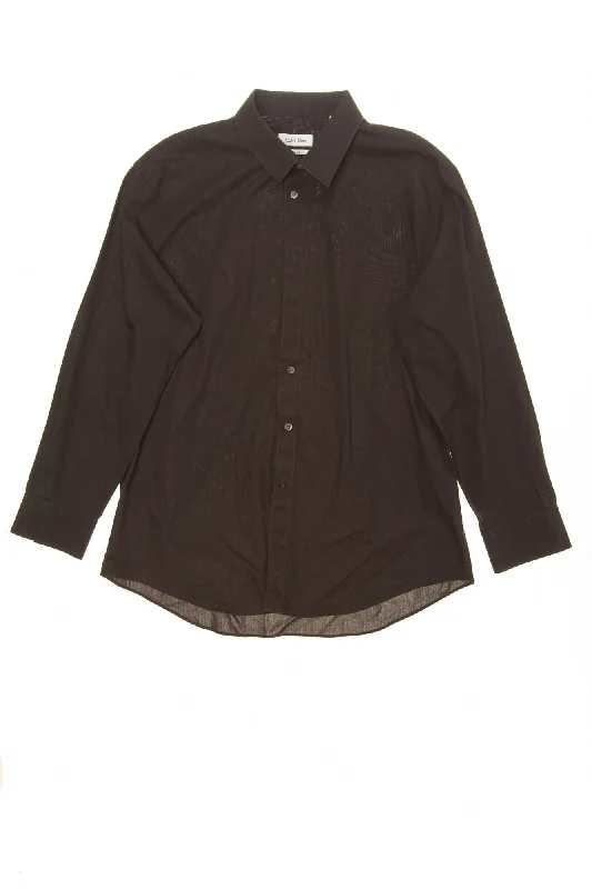 Denim Design Calvin Klein - Dark Gray Long Sleeve Slim Fit Button Up - 17