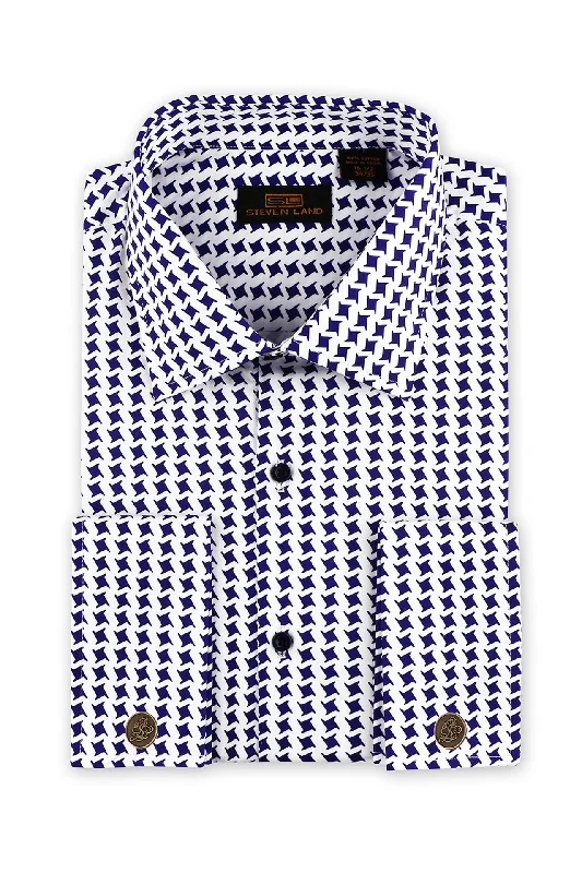 Casual Wear Steven Land | Star-Tooth Shirt | Navy Blue
