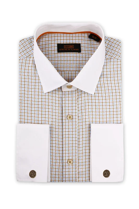 Elegant Comfort Steven Land | Executive Shirt | Tan Color