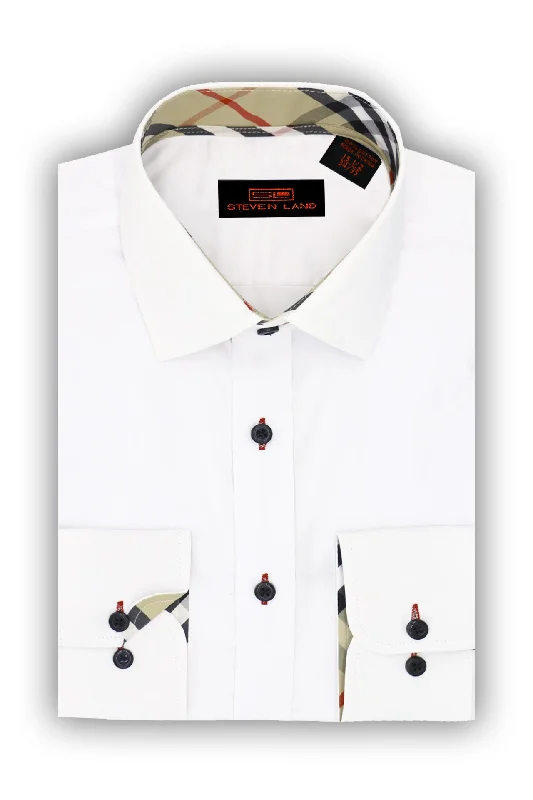 High-end Wear Steven Land | Tartan Ⅰ | 100% Cotton  | Khaki