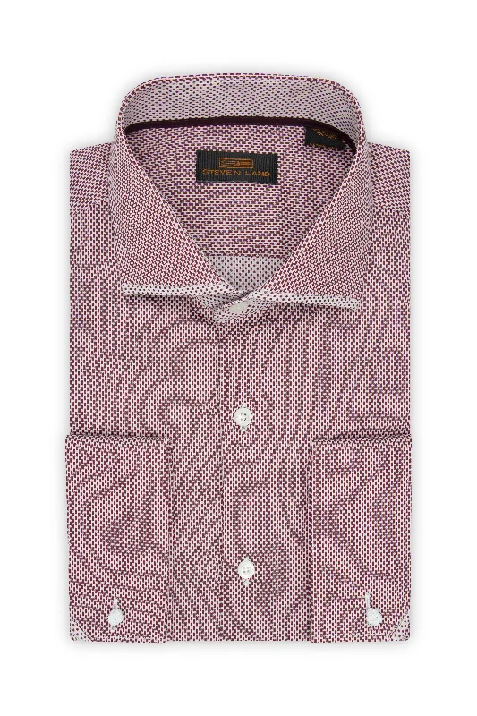 End Of The Year Steven Land |Leon| Dress shirt | DS307 | BURGUNDY