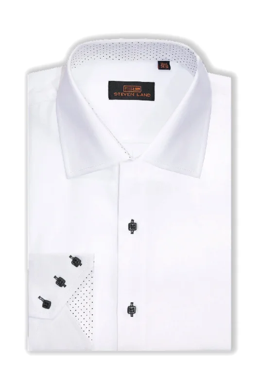 Celebrity Picks Steven Land | Royale | Dress Shirt for Men | DS308 | Black