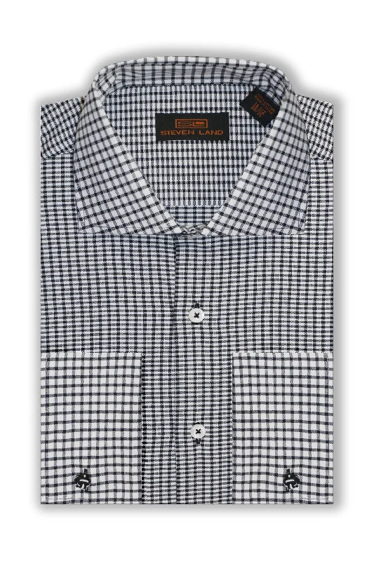 Personalized Design Steven Land | Hawthorne | Dress shirt | DS314 | BLACK
