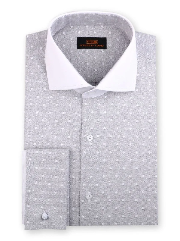 Light Layers Steven Land | Raised Woven Dot Dress Shirt