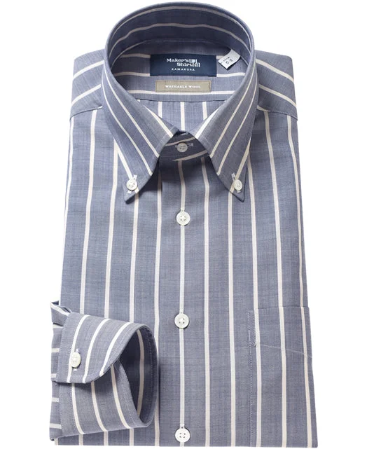 Minimal Classic TOKYO SLIM FIT - Button Down Washable Wool