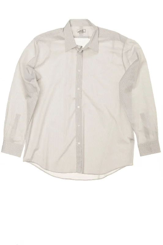 Carefree Hermes - Grey Button Up Dress Shirt - IT 43
