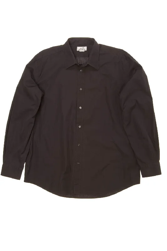 College Style Hermes - Midnight Blue Dress Shirt - IT 43