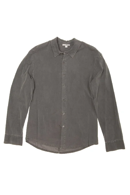 Double-sided Wear James Perse - Gray Long Sleeve Button Down - US 2