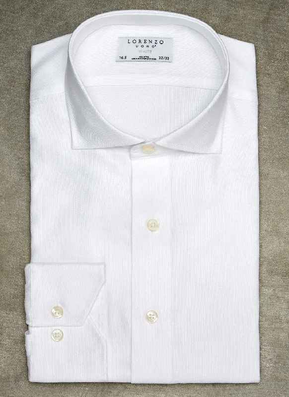 Integrated Design Liam in White Basketweave Shirt