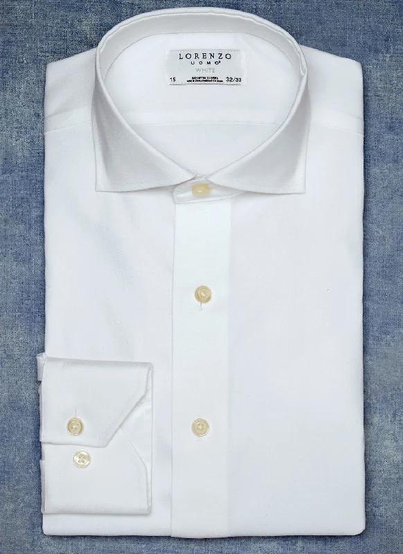 Printed Patterns Liam in White Poplin Shirt