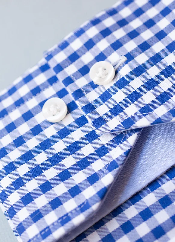 Economic Outlook Maxwell in Blue Check Shirt