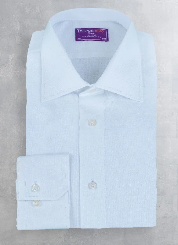 Layered Style Maxwell in Solid White Oxford Shirt