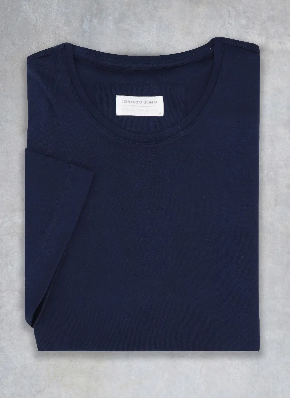 Trends Supima® Cotton Crew Neck T-Shirt in Navy