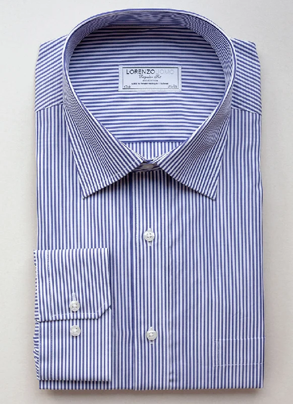 Daily Comfort William Fullest Fit Shirt in Dark Blue Stripe