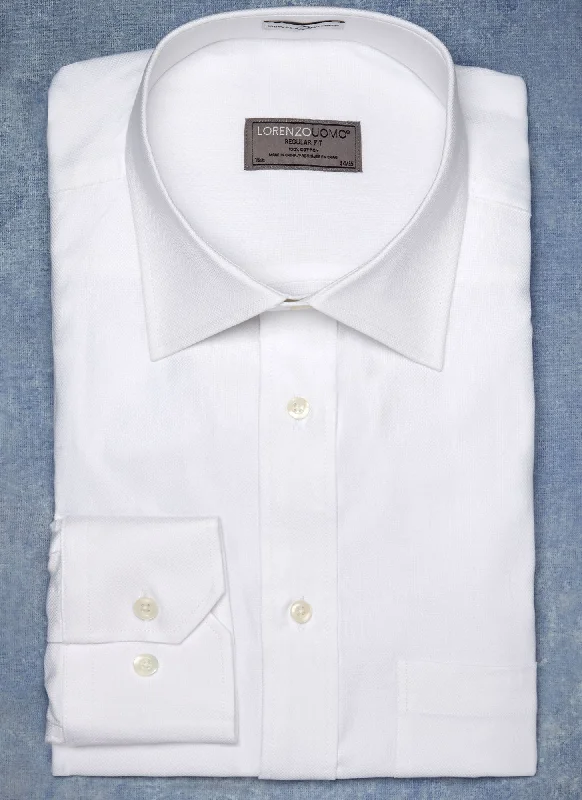 Soft Fashion William Fullest Fit Shirt in White Oxford Basketweave