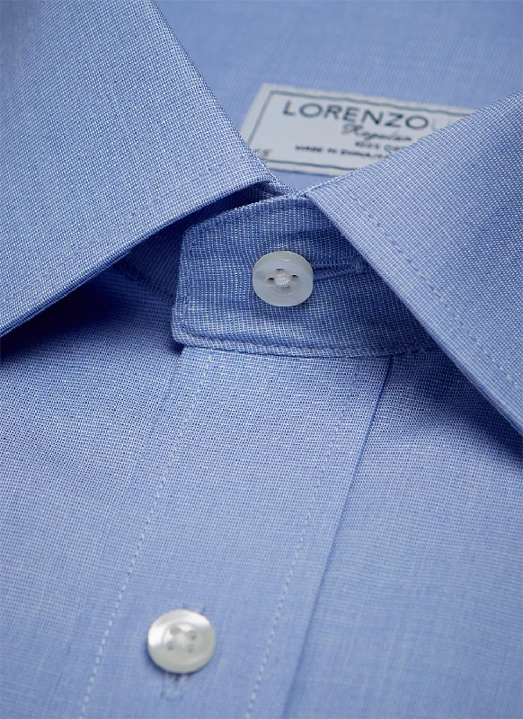 Exclusive Customization William Fullest Fit Shirt in Blue End-on-End