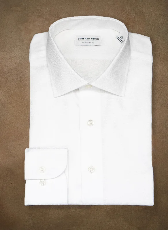 Summer Comfort William in White Nano Diamond Shirt
