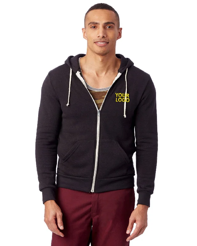 Versatile Casuals Alternative Rocky Eco-Fleece Zip Hoodie,  Eco True Black