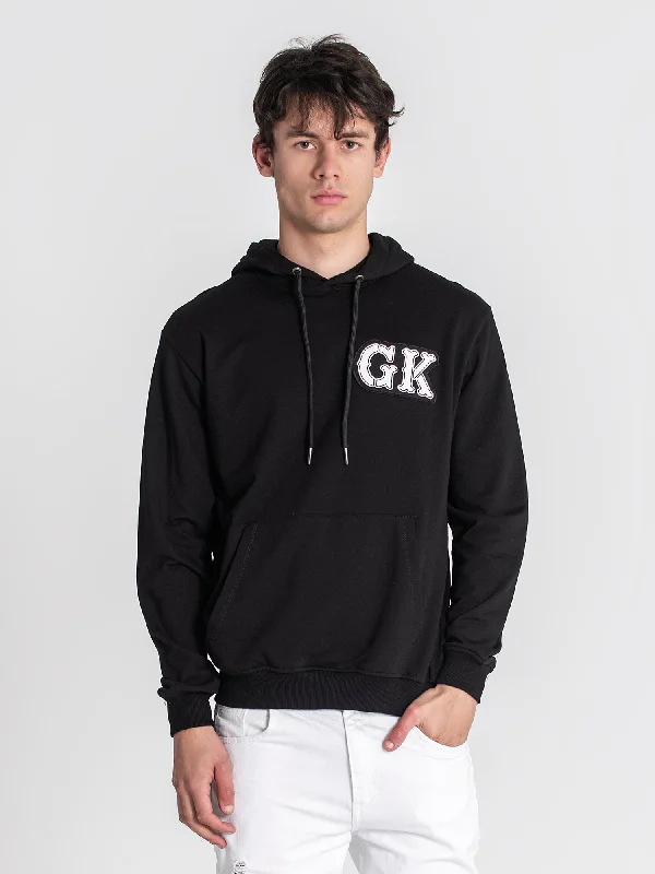 Multifunctional Style Black GK West Hoodie