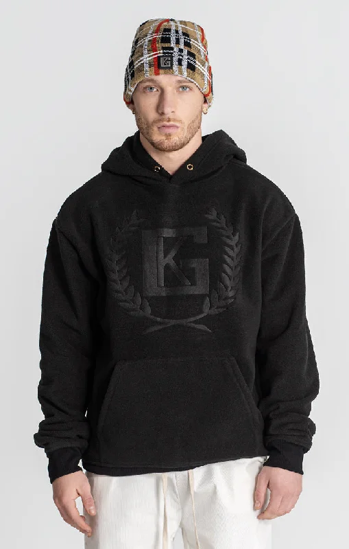 Minimal Style Black Unity Sherpa Hoodie