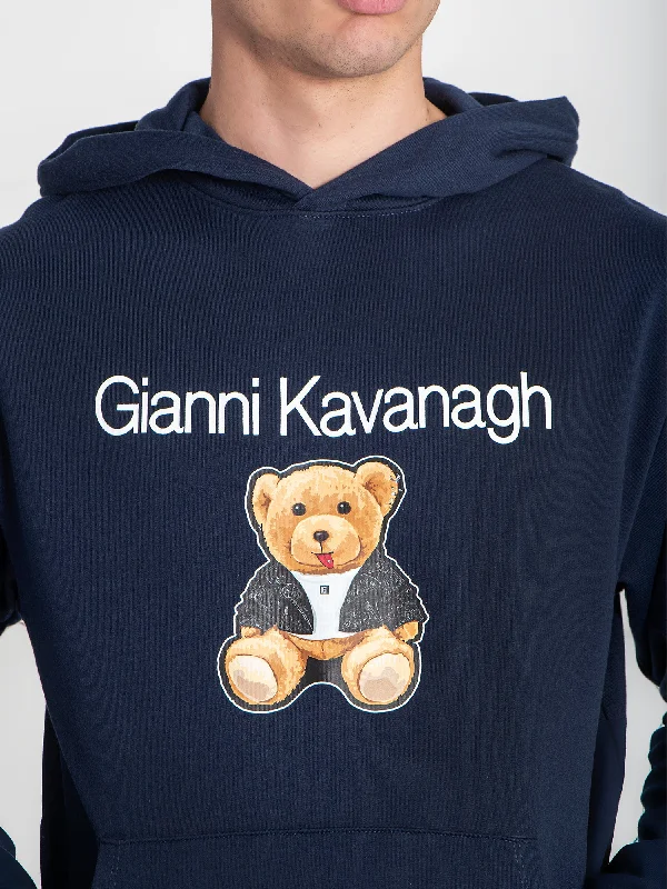 Feminine Charm Blue GK Teddy Bear Hoodie