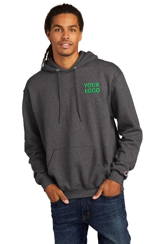 Casual Ease Champion Eco Fleece Pullover Hoodie, Charcoal Heather