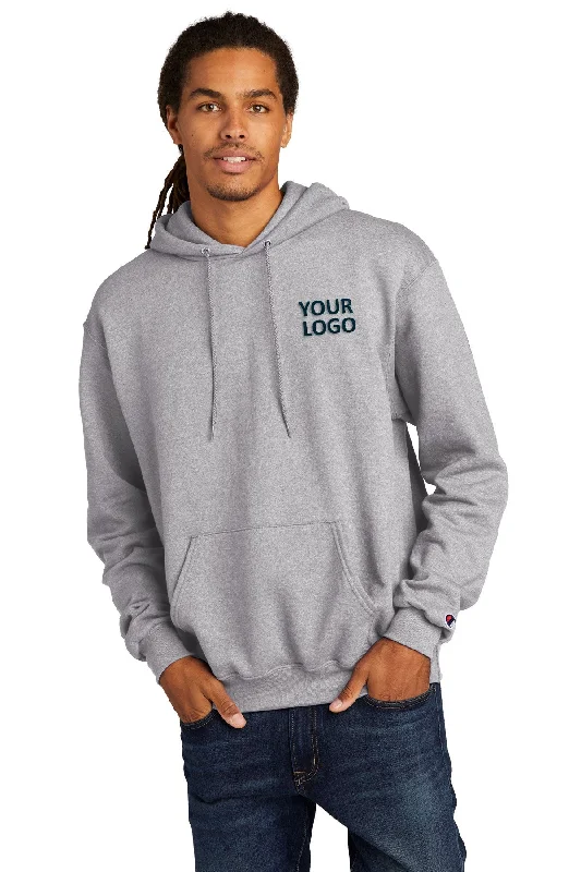 Relaxed Looks Champion Eco Fleece Pullover Hoodie, Light Steel