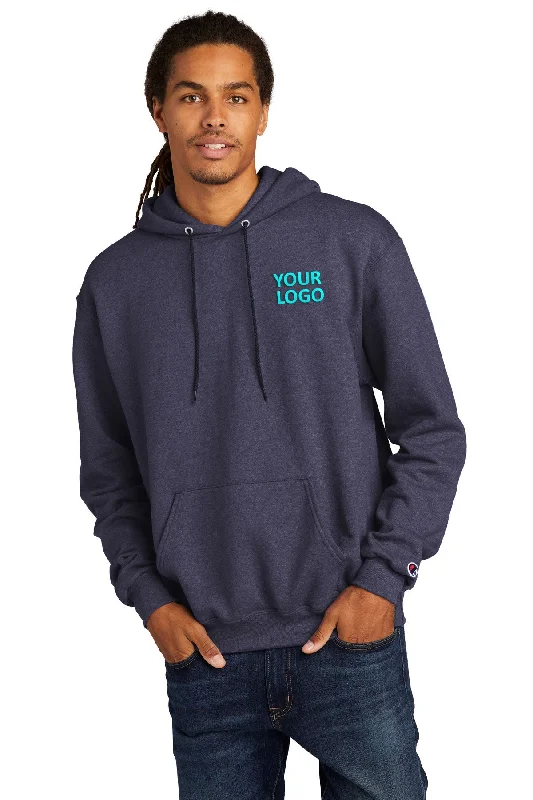 Relaxed Fits Champion Eco Fleece Pullover Hoodie, Navy Heather