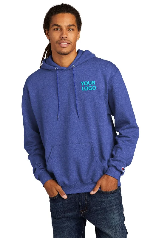 Fashionable Comfort Champion Eco Fleece Pullover Hoodie, Royal Blue Heather