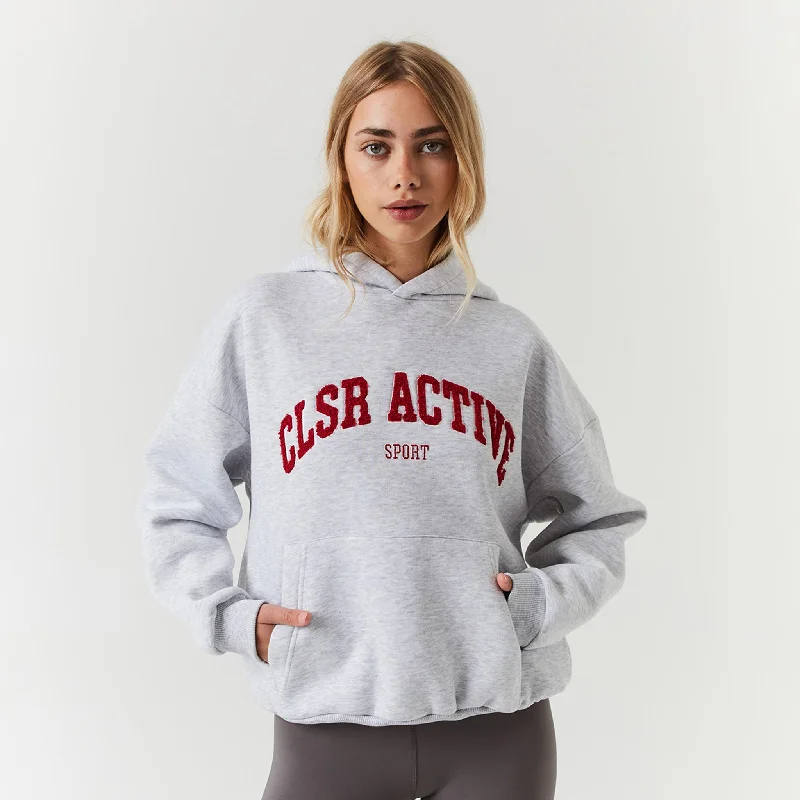High-end Wear CLSR Active Hoodie | Grey Marl