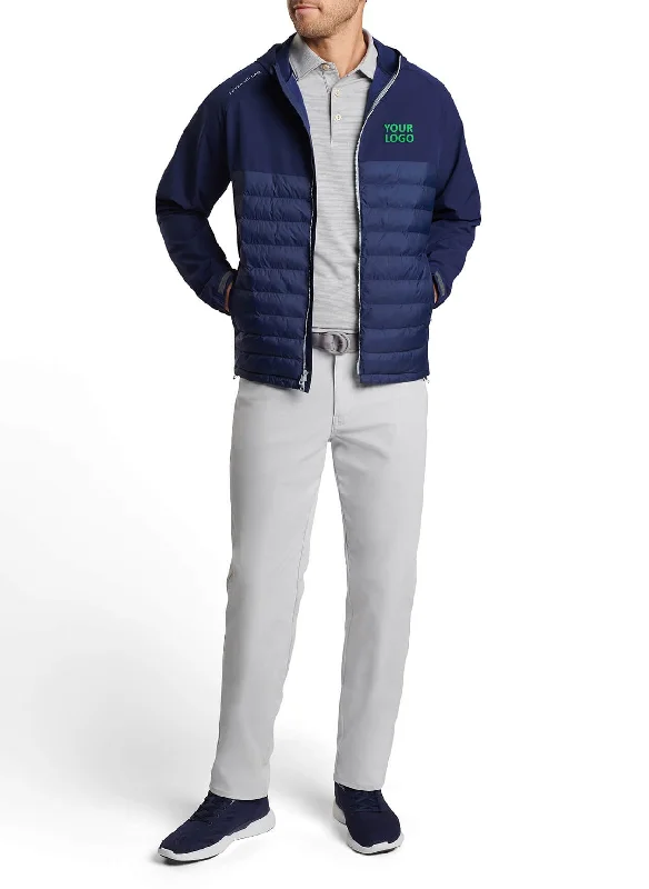 Everyday Outfits Peter Millar All Course Hybrid Custom Hoodies, Navy
