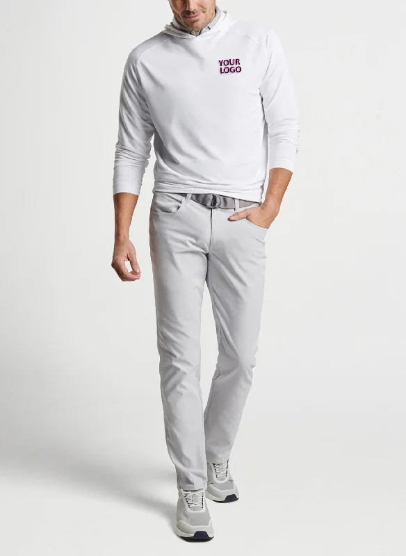 Relaxed Tops Peter Millar Pine Performance Custom Hoodies, White