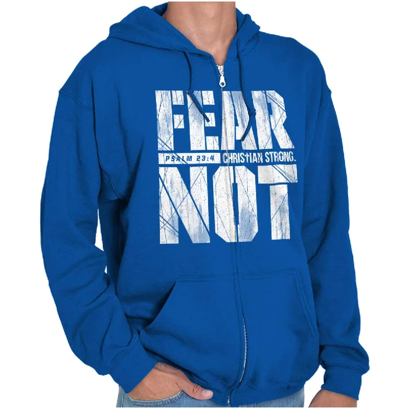 Cozy Knits Fear Not Psalm 23:4 Zip Hoodie