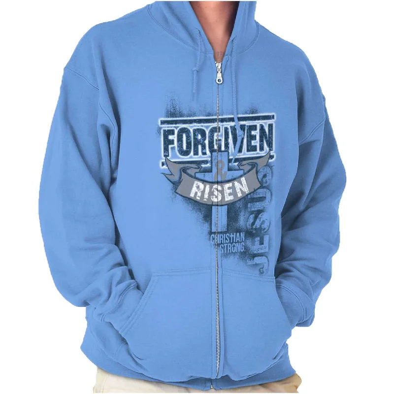 Stylish Ease Forgiven and Risen Zip Hoodie